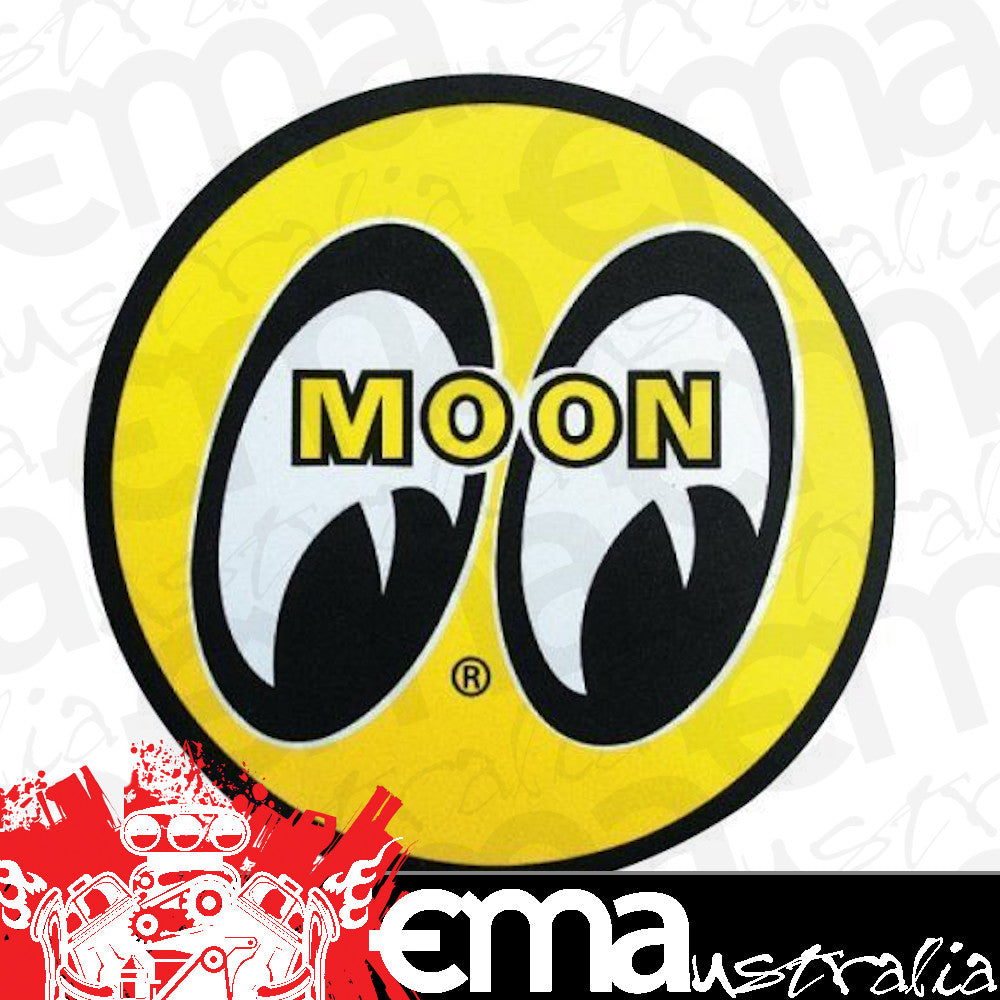Mooneyes MNMG515YE Logo Round Mouse Pad 8" Round Yellow / Black