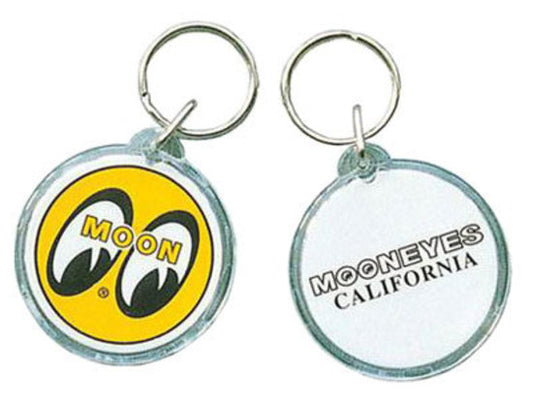 Mooneyes MNMKR024 Yellow w/ Moon Logo & California Keyring