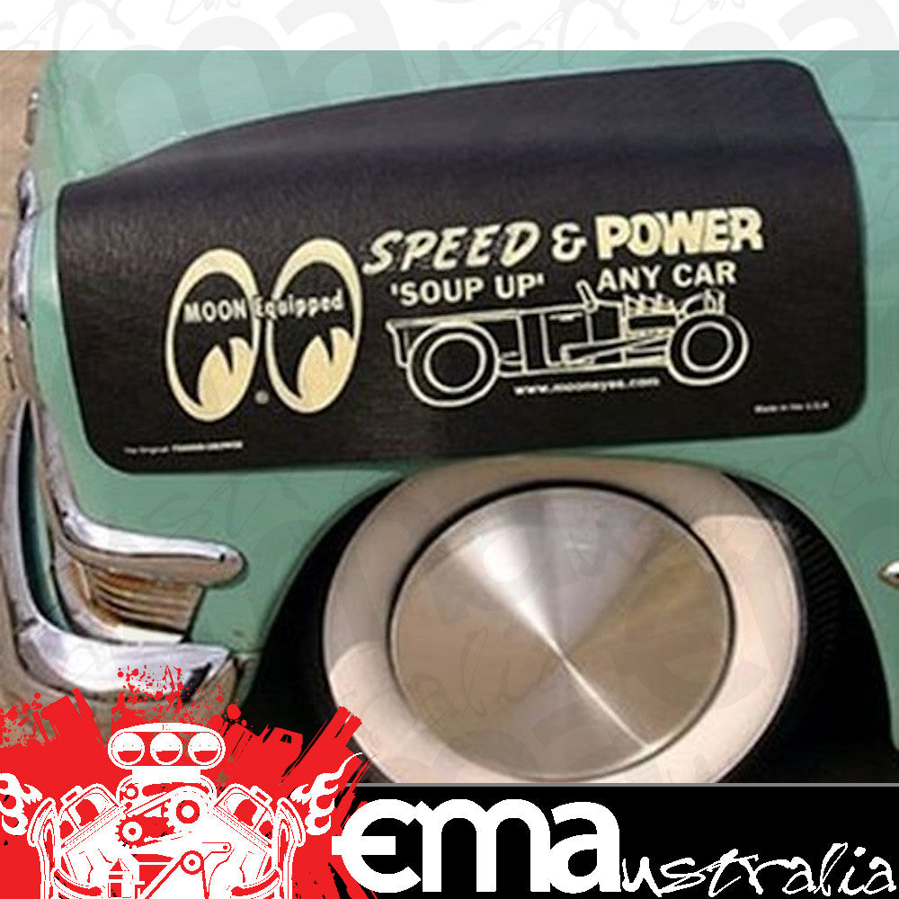 Mooneyes MNMP011 Fender Cover w/ Speed & Power Logo 22" x 34"