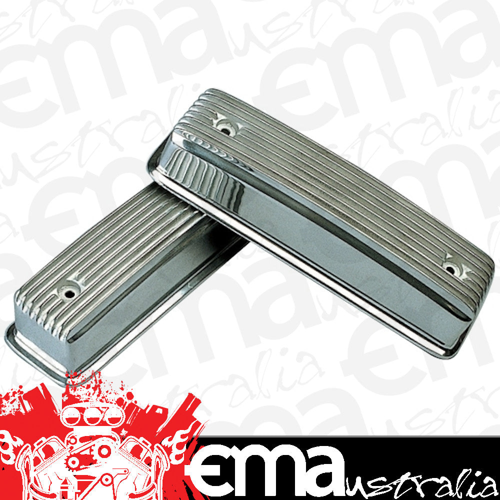 Mooneyes MNMP640 Finned Aluminium Valve Covers suit 292-312 Y Block
