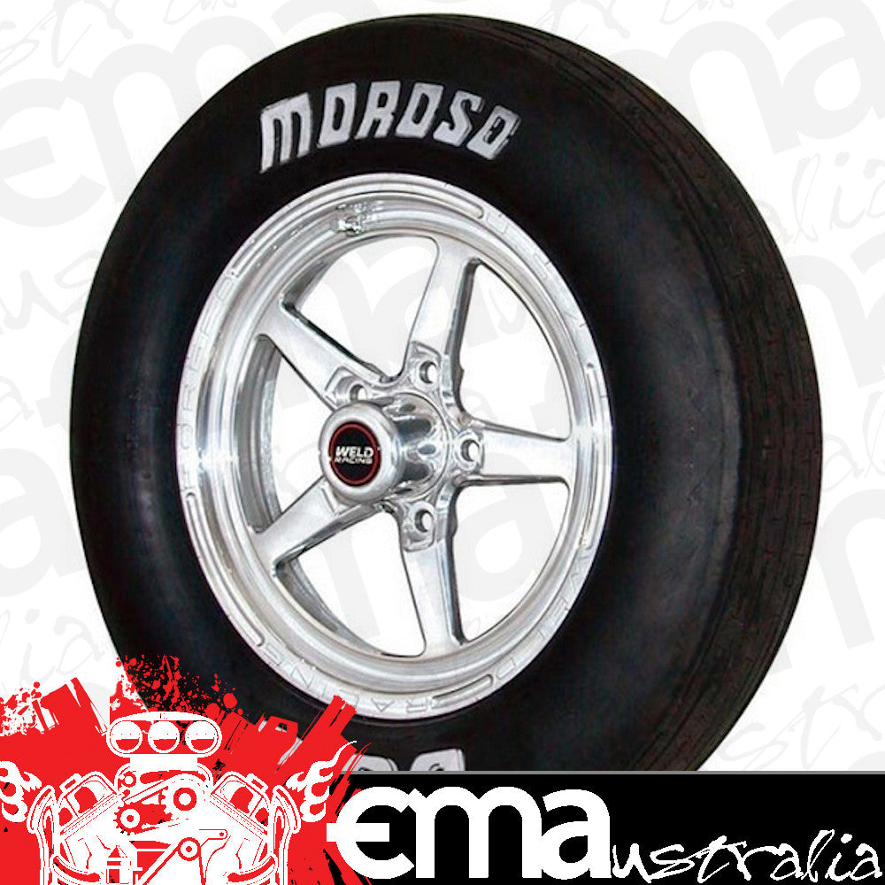 Moroso MO17025 Tyre DS-2 Front 25 X 4.5-15 Bias-Ply Solid White Letters (each)