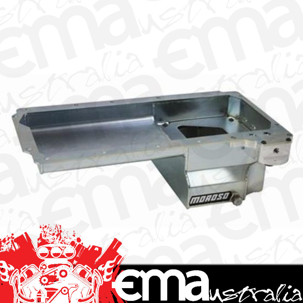 Moroso MO20143 Chev SB Oil Pan Steel Clear Zinc 7 Quart (6.62L)