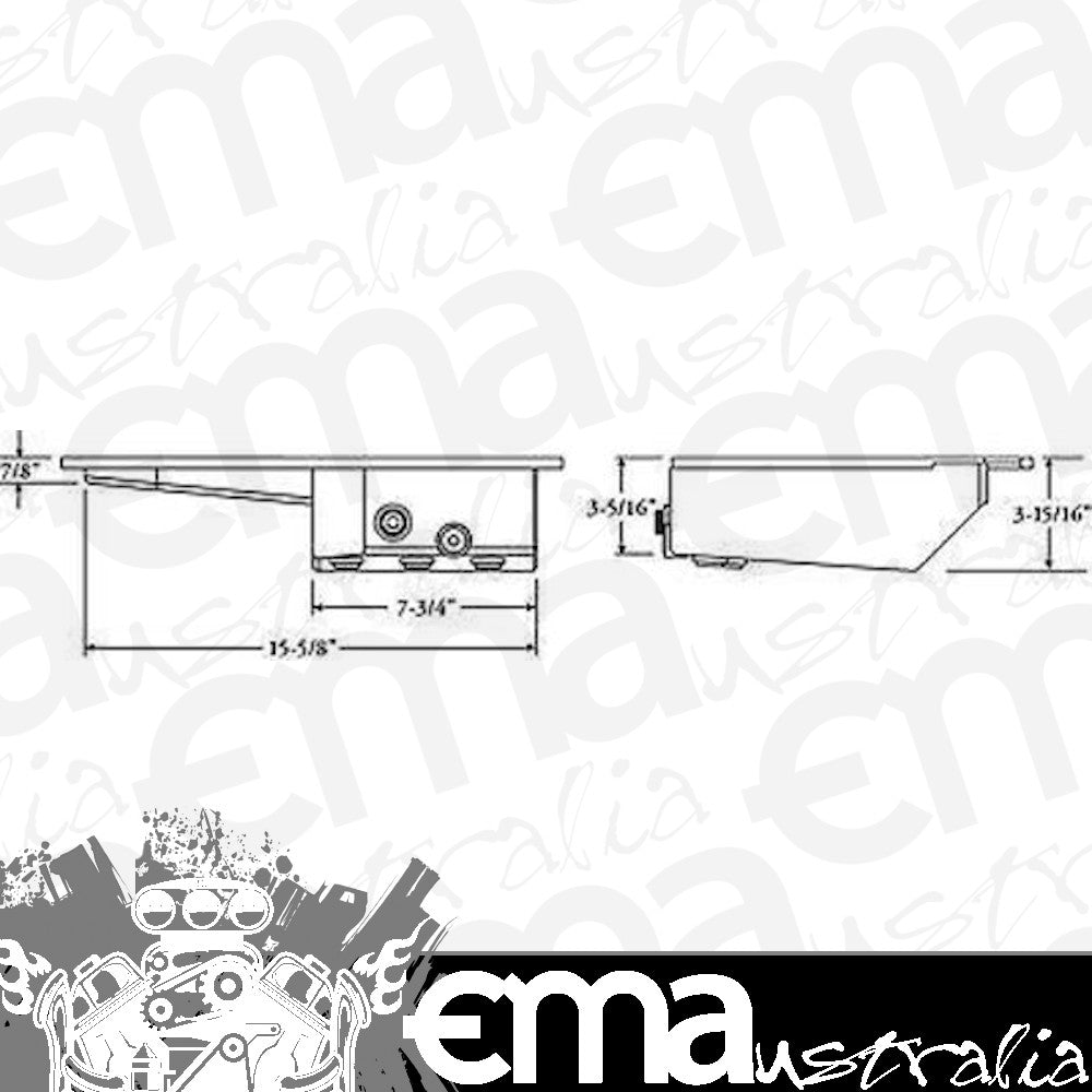 Moroso | MO20969 | Mitsubishi Evo 10 2008-Up Fabricated Alloy Race Oil Pan