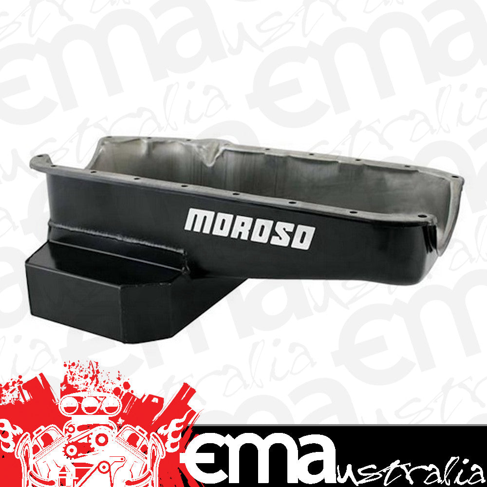 Moroso MO21316 Wet Sump Oil Pan Steel 7-1/2" Deep 6.6L (Suit SB Chev L/H Dipstick)
