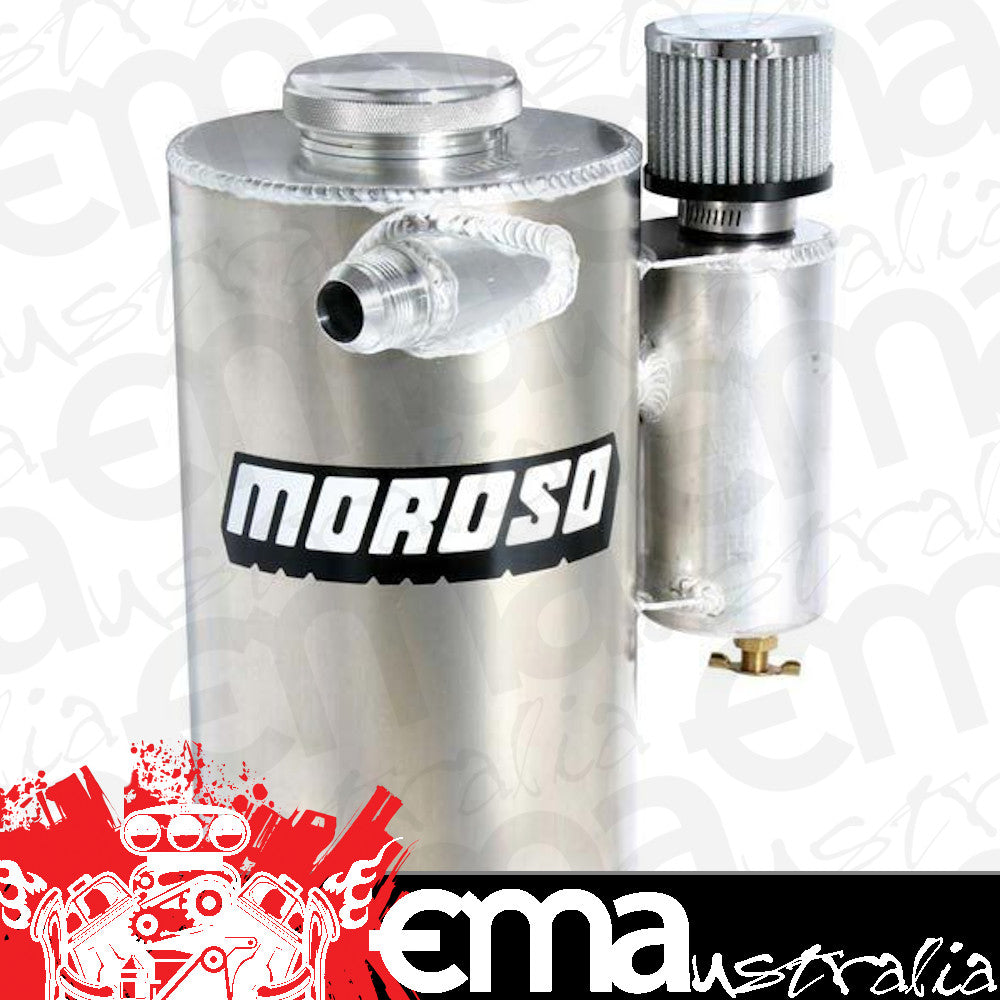 Moroso MO22687 5.7L Dry Sump Oil Tank Integral Breather 14.860"L X 7" Dia.