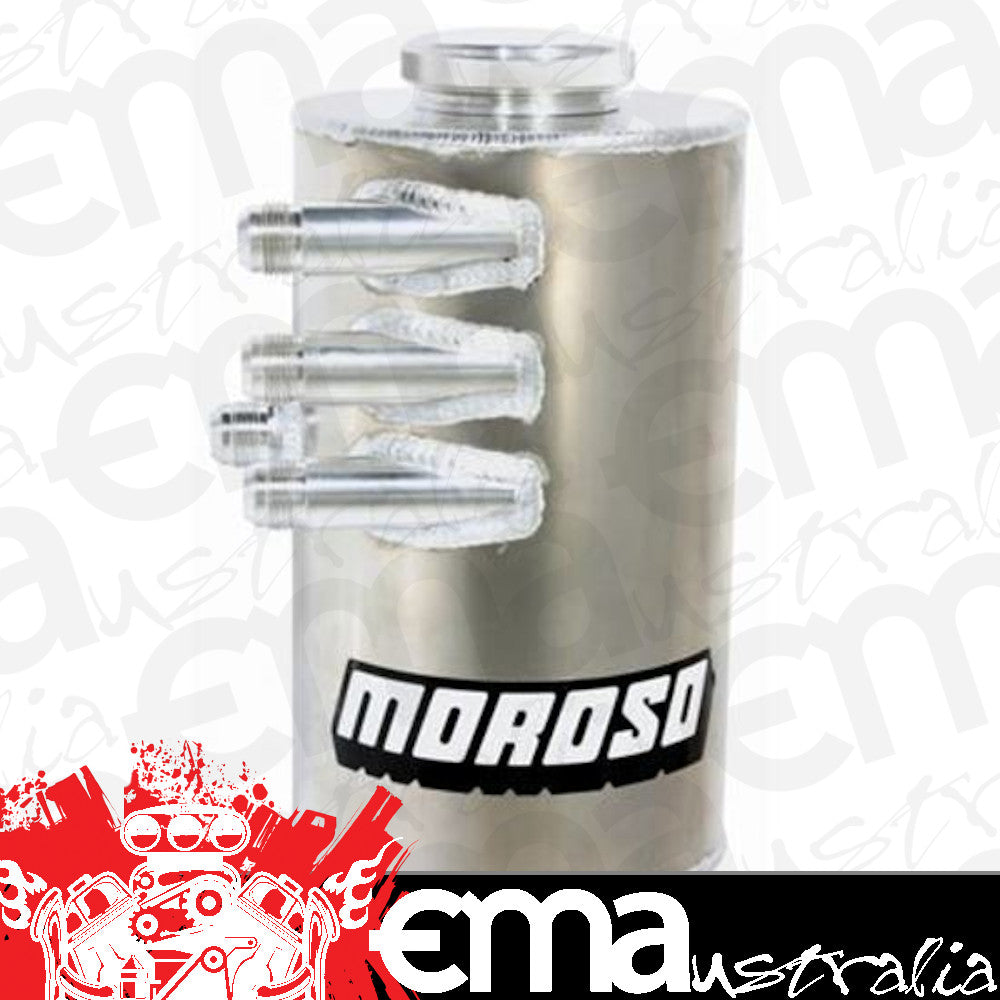 Moroso MO22688 Dry Sump Oil Tank; Three -12An Inlets; 15 In.; 6 Quart; Oil Tanks without Integral Breathers and Number 12 Breather Fitting Use w/Pn[85