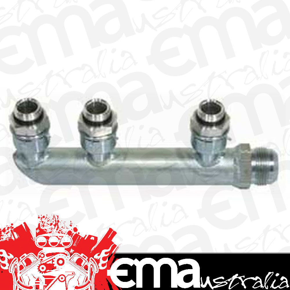Moroso | MO22693 | Dry Sump Scavenge Manifold 4 Stage 3X-10An Inlets,1X-16An Outlet