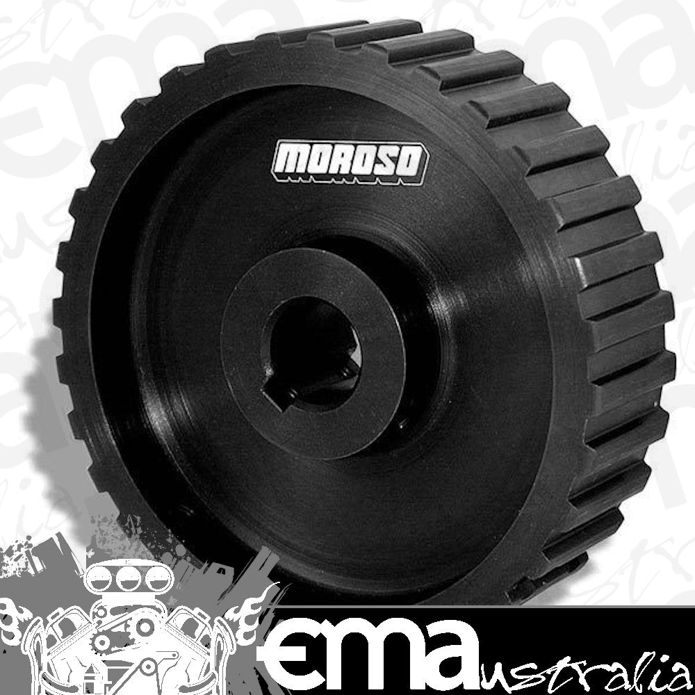 Moroso | MO23532 | Dry Sump Pump Gilmer Drive Pulley 32 Tooth Black Billet Alloy