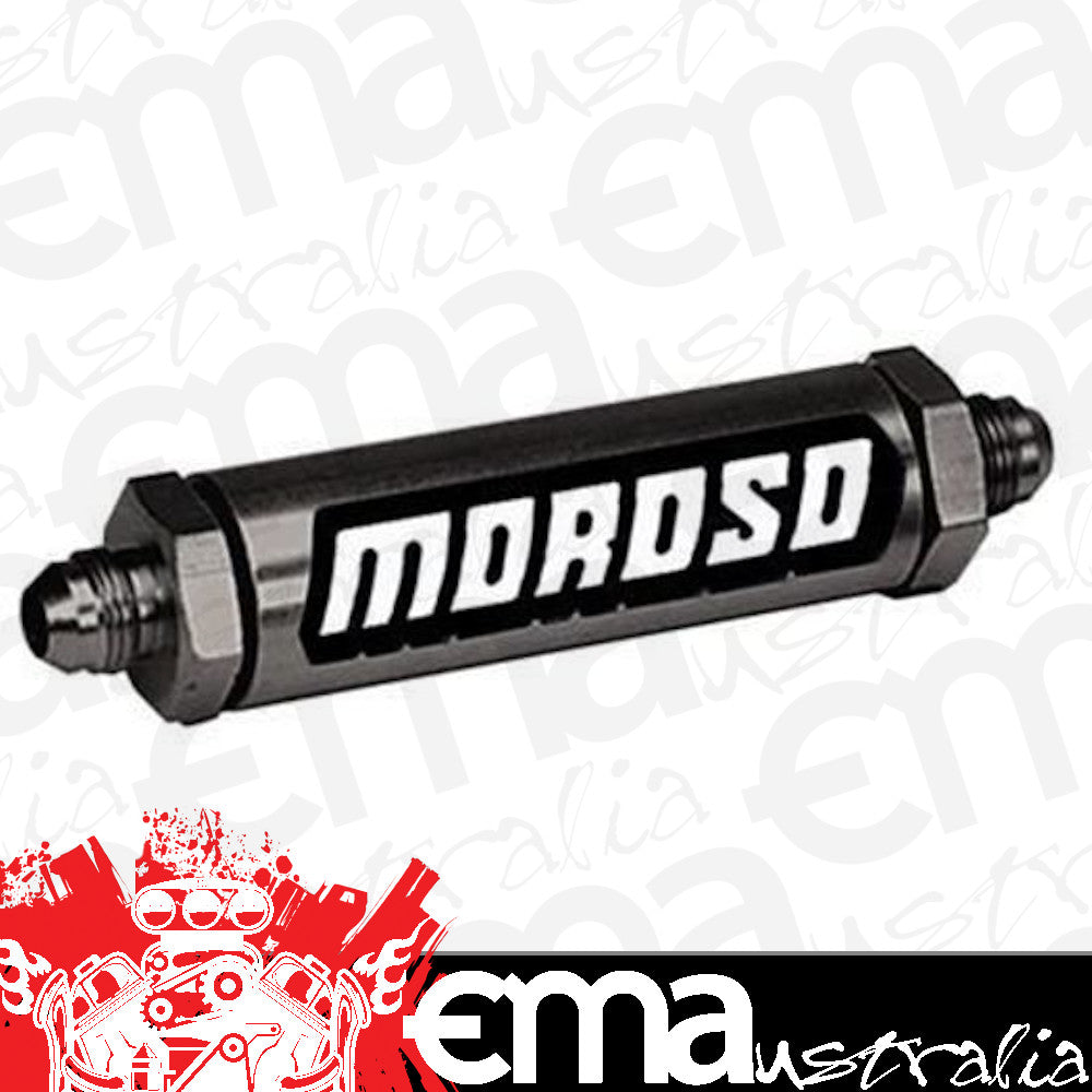 Moroso MO23870 Oil Filter Inline Screened -8 An Fittings Aluminium 0.5 In. (each)