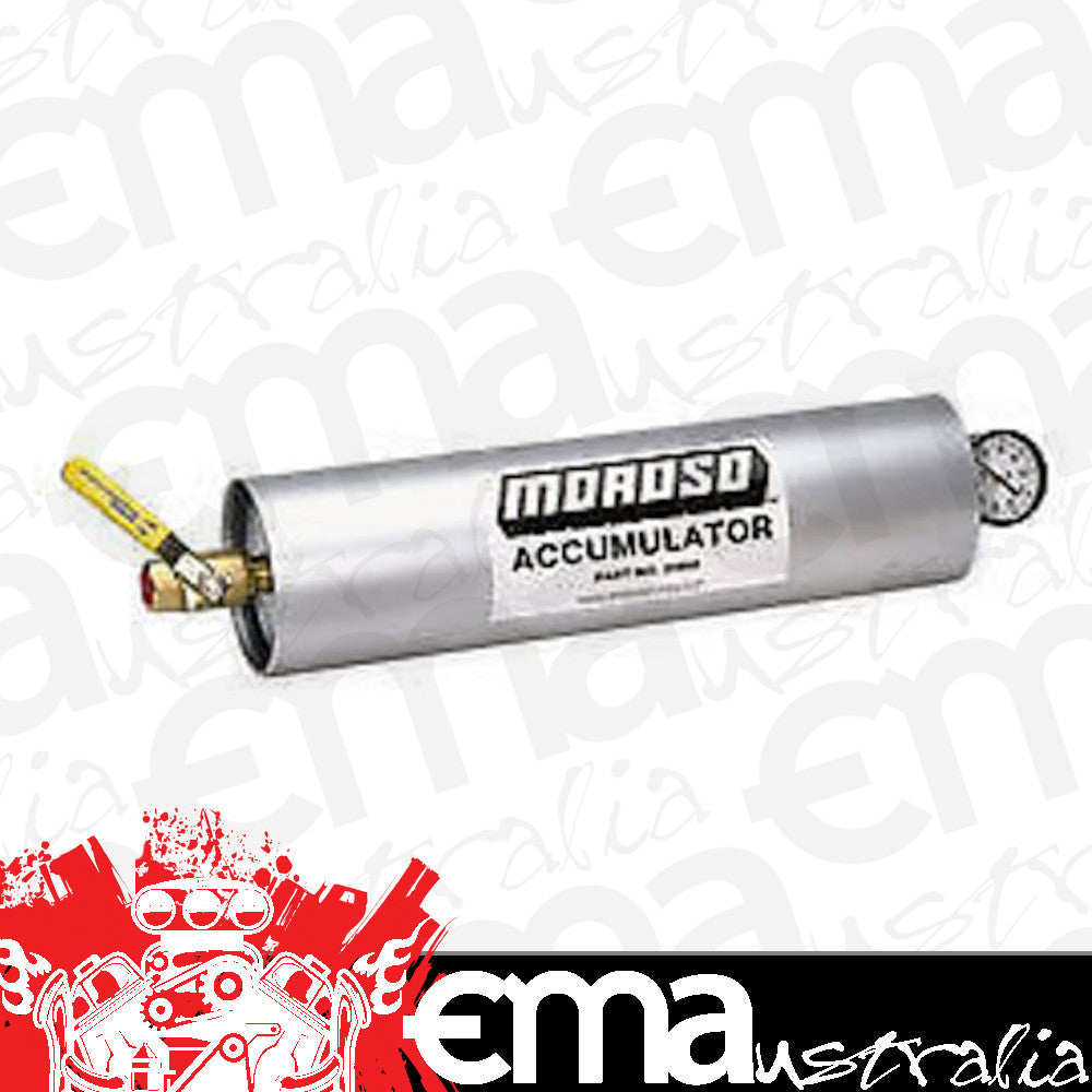 Moroso MO23900 Engine Oil Accumulator 2.8L w/Shut Off Valve 20-1/18" X 4.1/4"