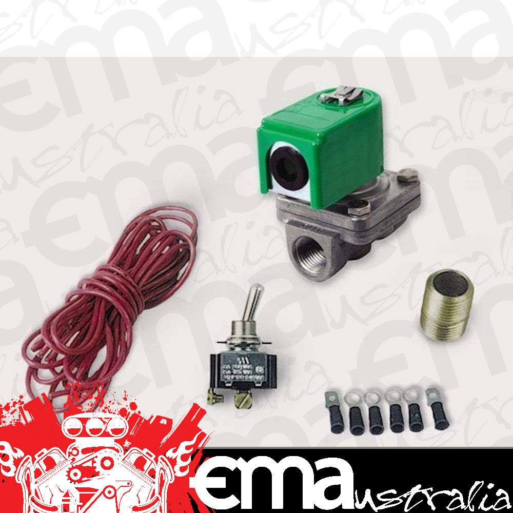 Moroso MO23905 12 Volt Solenoid Valve for Remote Fluid Control 1/2" Npt
