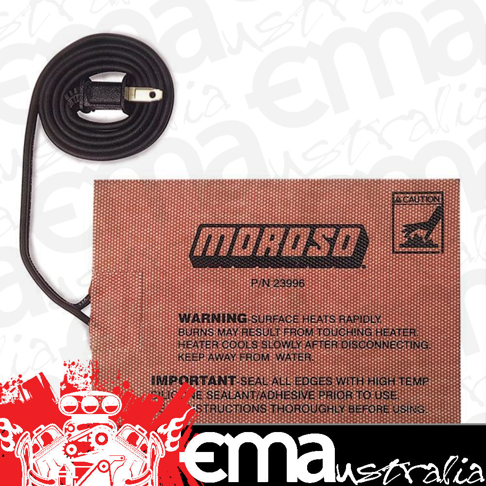 Moroso MO23996 External Heating Pad Self Adhesive 5"X7" 400 Watts with 36" Cord