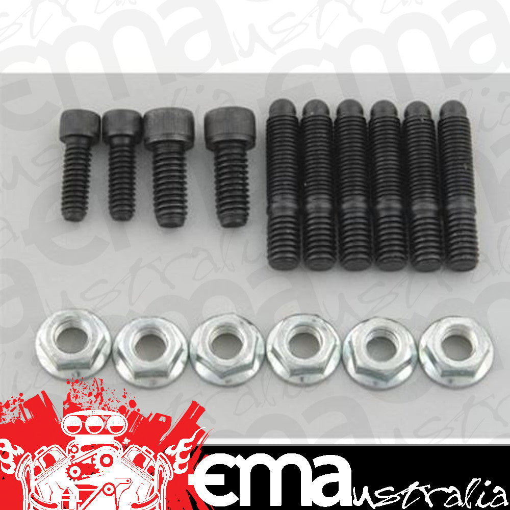Moroso MO38387 Oil Pan Studs Black Oxide Hex Nut Chevy Big Block Kit