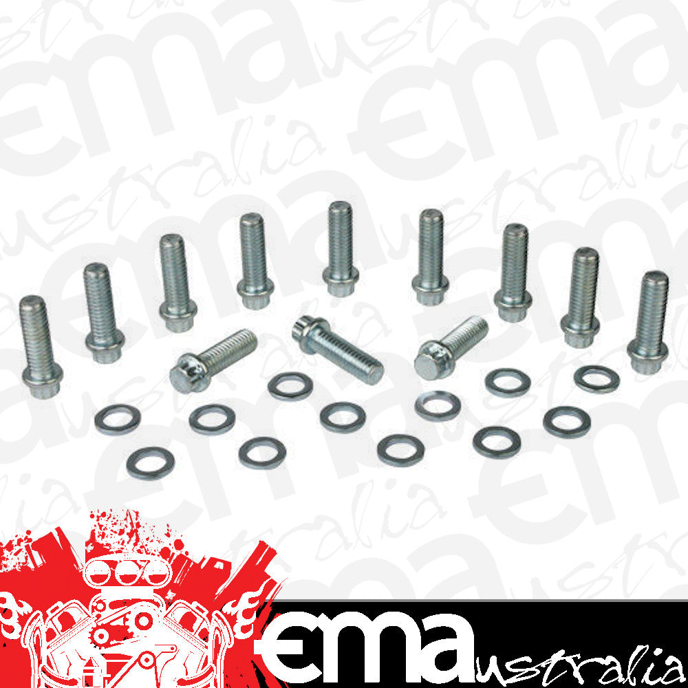 Moroso MO38400 Chev Chrysler SB Intake Manifold Bolt Set 12 Point