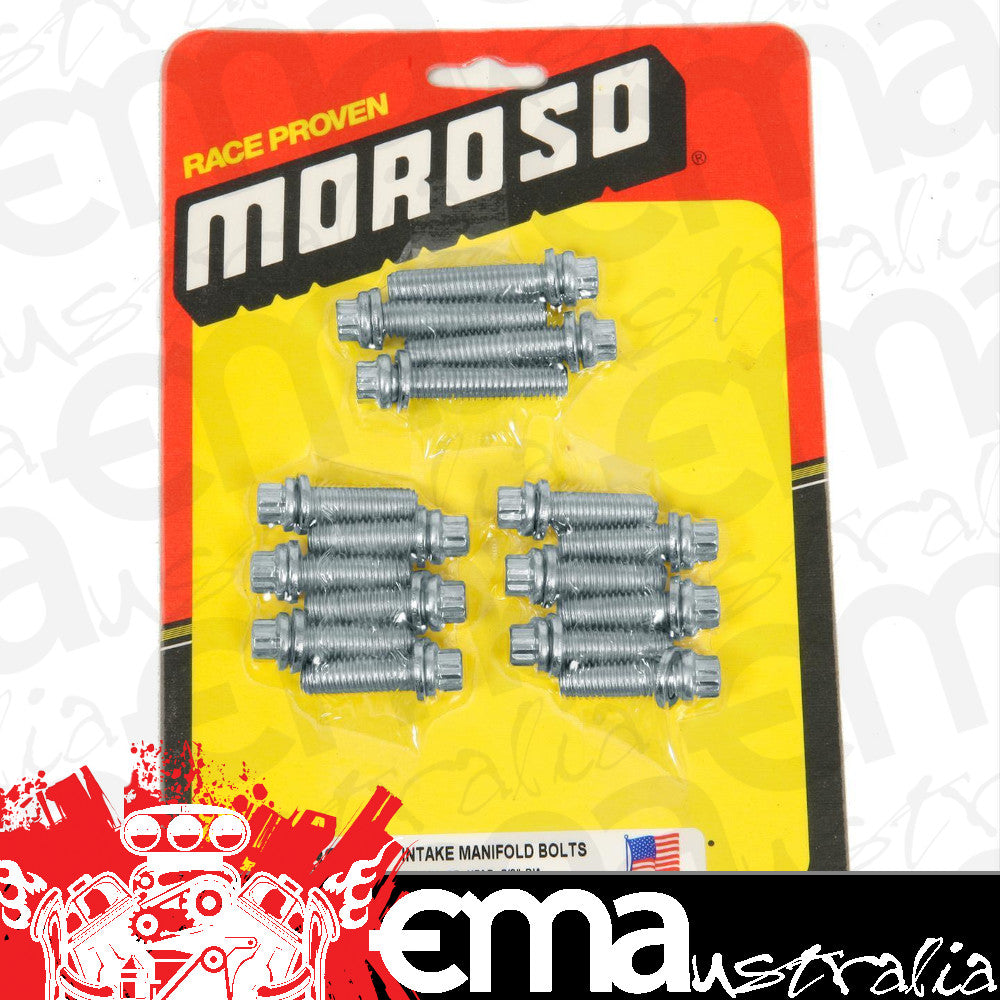 Moroso MO38410 Chevy Big Block 12 Pt 3/8-16" Ntake Manifold Bolt Kit