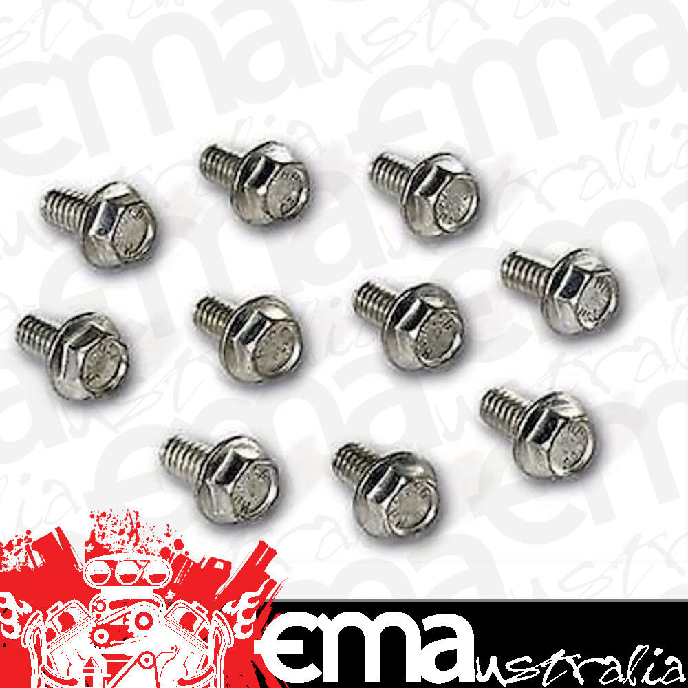 Moroso | MO38590 | Chev Small Block & Big Block Timing Cover Bolt Set 1/4"-20 Hex