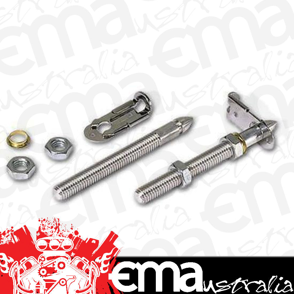 Moroso | MO39010 | Aluminium Quick Release Hood Pin Kit 3/8" Stud 4" Long