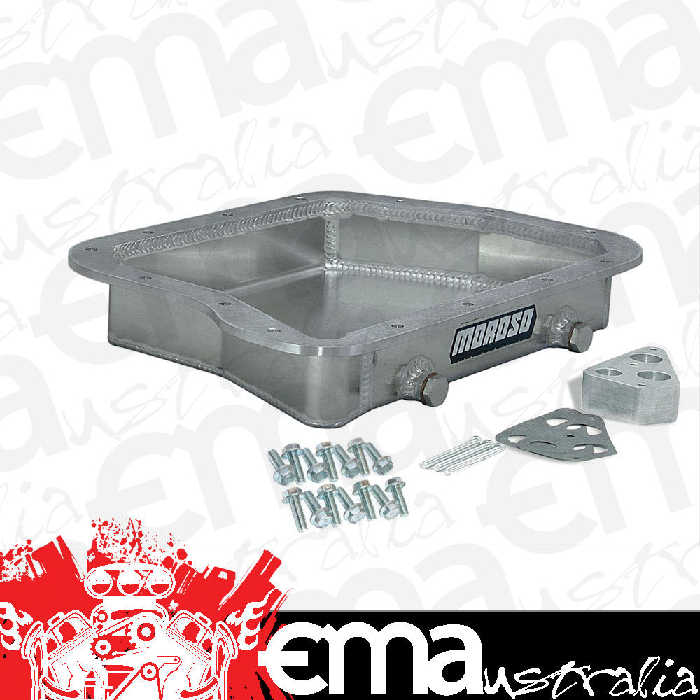 Moroso MO42080 Torqueflite 727 Transmission Pan 2.33" Deep Fabricated Alloy