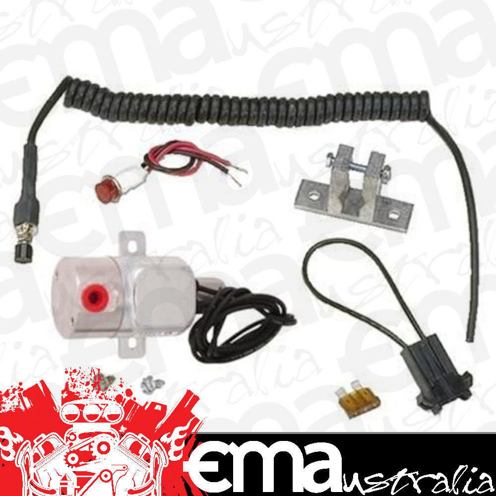 Moroso MO44052 Anti-Roll Kit Rebuildable Solenoid and Lock Valve for Drag Race Cars. Enhanced Version Can Be Pumped Up with Button Held