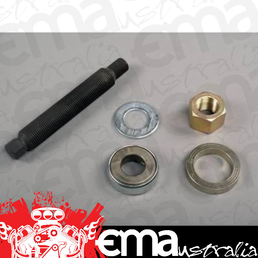 Moroso MO61742 Harmonic Balancer Installation Tool; Engine w/5/8 In. -18 Threaded Hole In Crank; Incl. Thrust Bearing/Protective Washer;