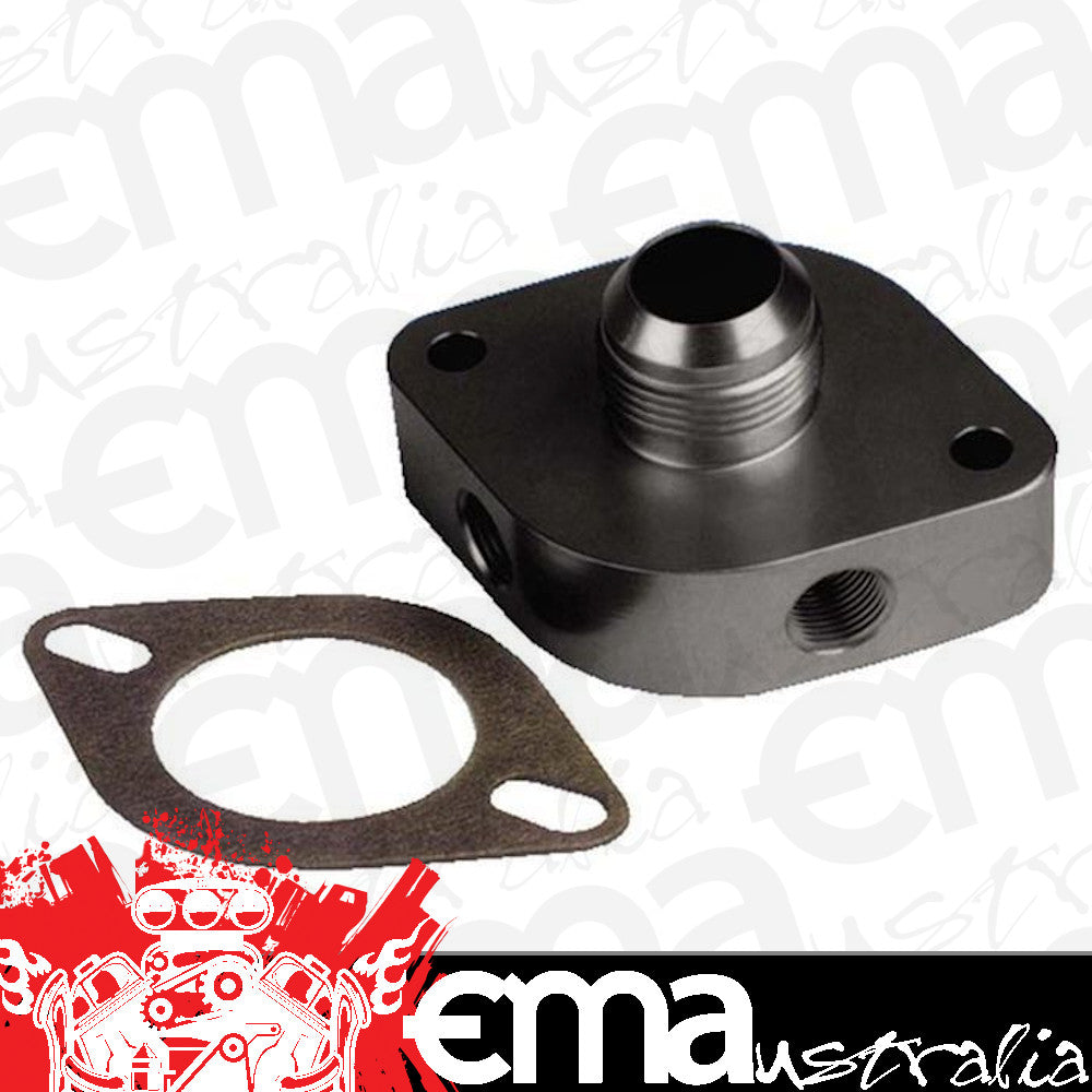 Moroso MO63461 Chev Big/Small Block Billet Alloy Water Neck -16 An Fitting Black