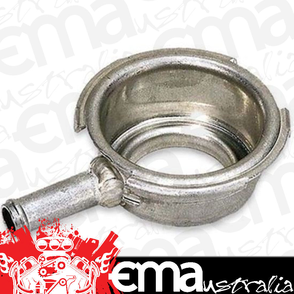 Moroso MO63485 Stamped Aluminium Filler Neck Universal Radiator Style Weld-On Natural Finish