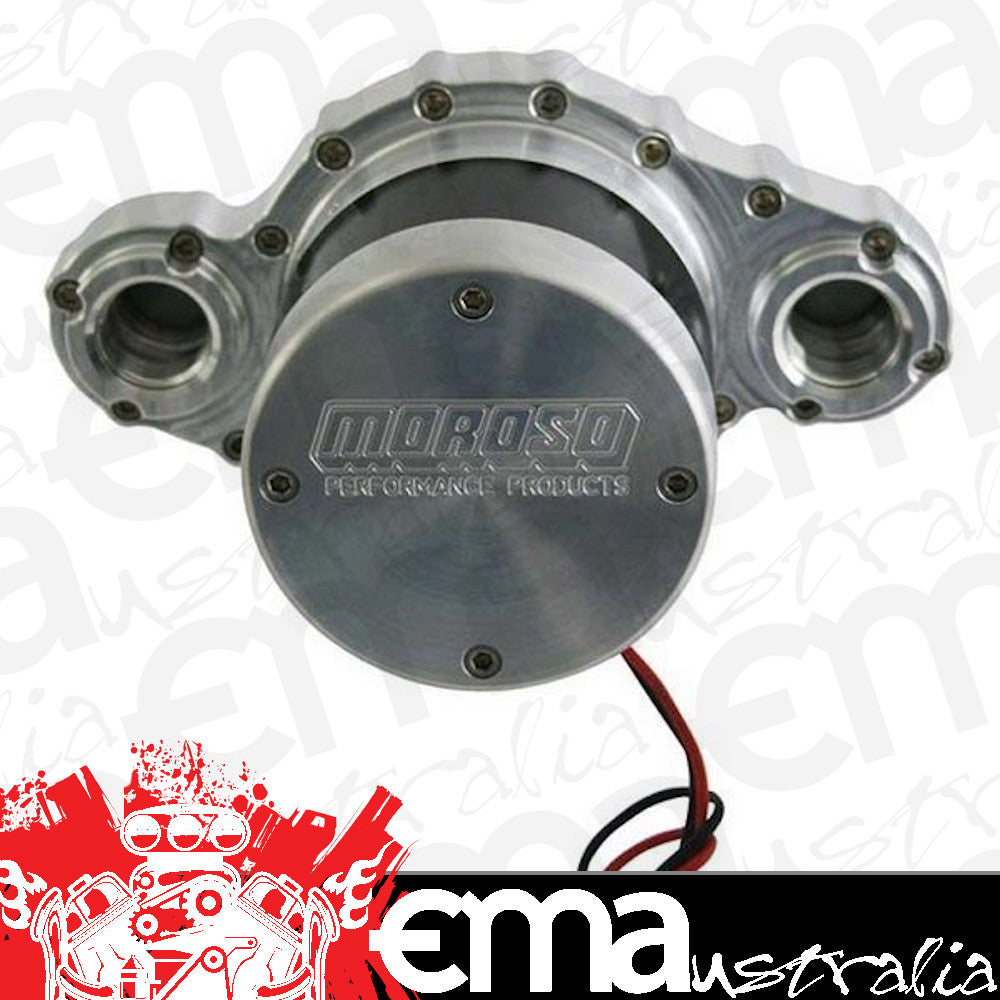 Moroso | MO63570 | Universal Remote Mount Billet Electric Water Pump 30-37 Gpm