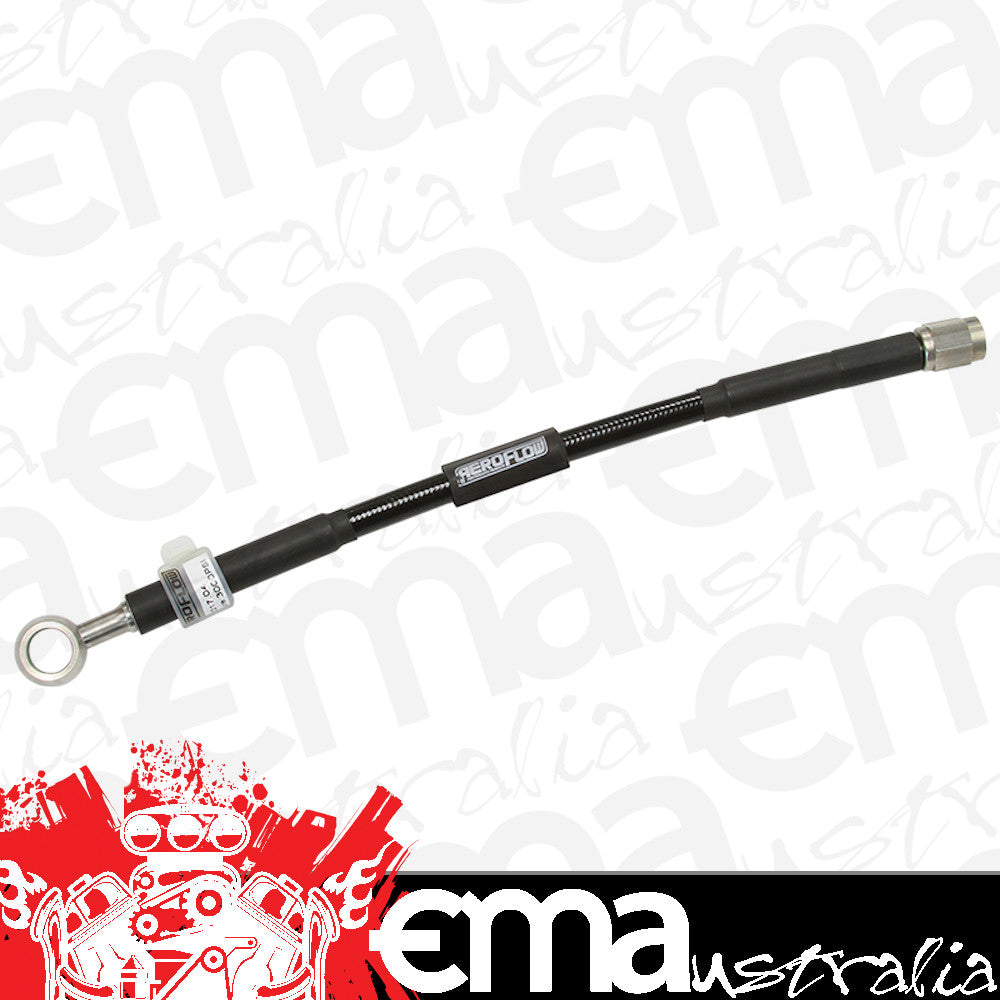 Aeroflow AF30-1503BLK 3/8" (10mm ) to -3AN 16" Long Line to Female -3AN Straight