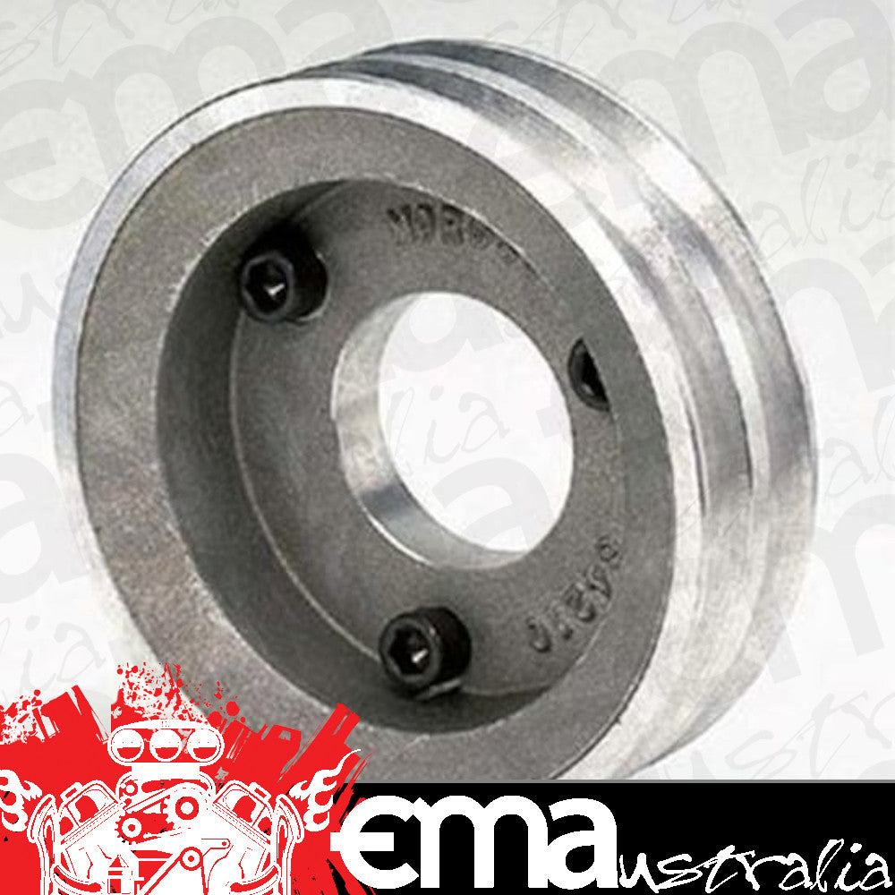 Moroso MO64210 Crankshaft Pulley V-Belt 2-Groove 5.4 In. Aluminium Natural Chevrolet Big Block Short Pump (each)
