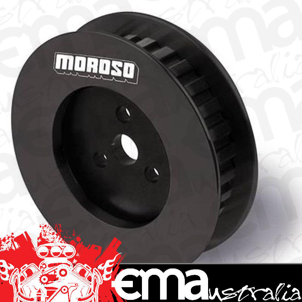 Use with Moroso 3 or 4 Vane Vacuum Pump Nos. 22640, 22641, 22642, 22643, 22644, 22840, 22842, 22843 Pulley Gilmer Type 28 Tooth Bolt Moroso MO64886