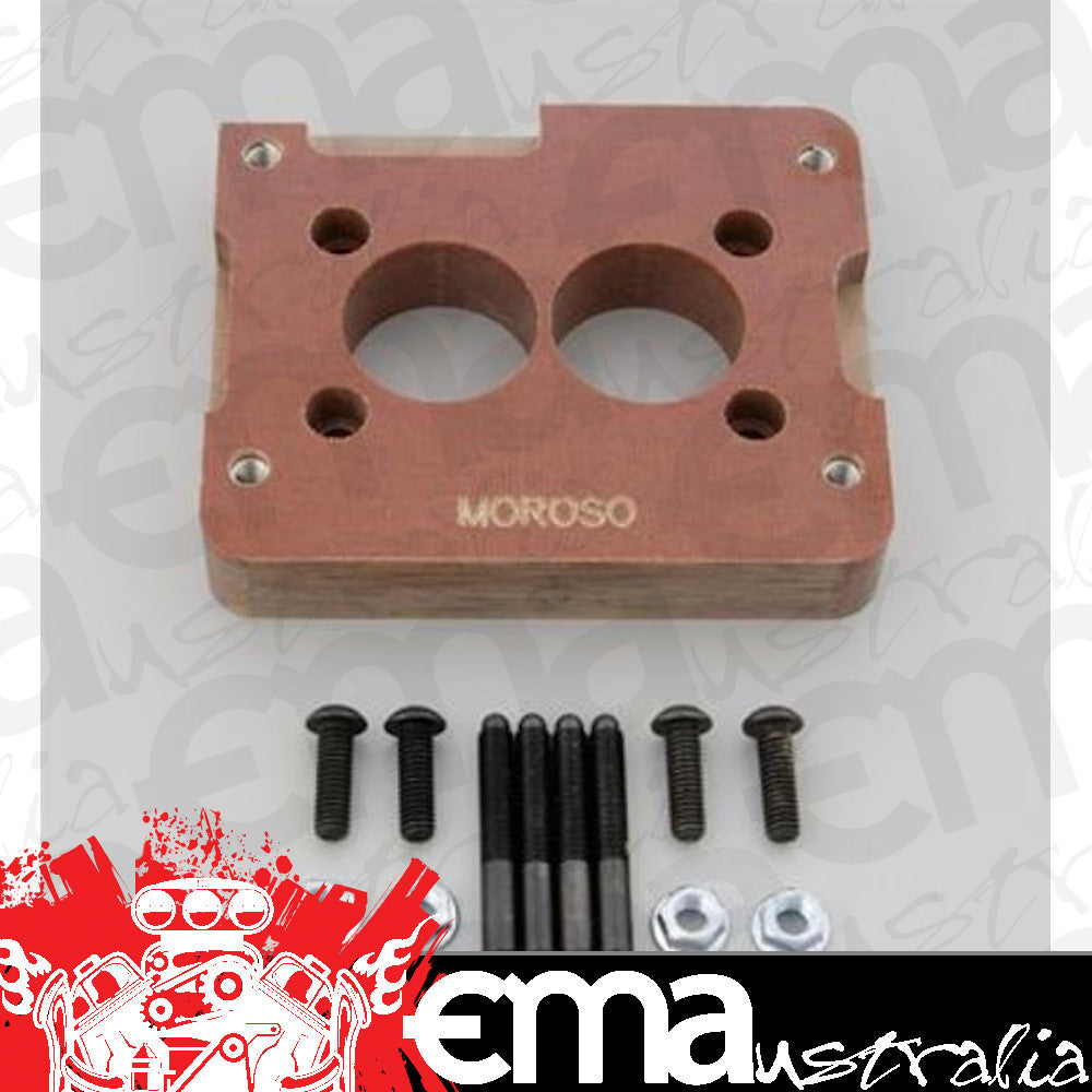 Moroso MO64949 Carburettor Adapter Phenolic Ported Holley 2-Barrel Carburettor To 2-Barrel Manifold 1.00 In. Thick Kit