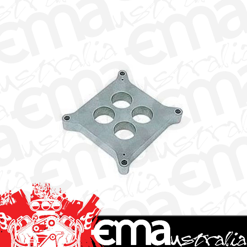 Moroso MO64991 Carburettor Spacer; 4150/4160 Carburettor; 4-Hole Plenum; 1.696 In. Dia. Bores; H-1 In.; Billet Aluminium;