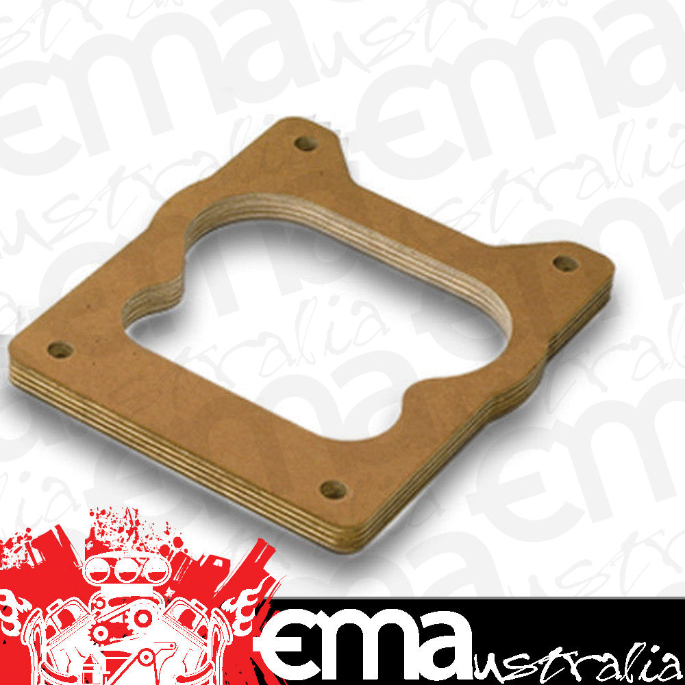 Moroso MO65018 1/2" Wood Carburetor Spacer Open Center Suit Quadrajet Carb