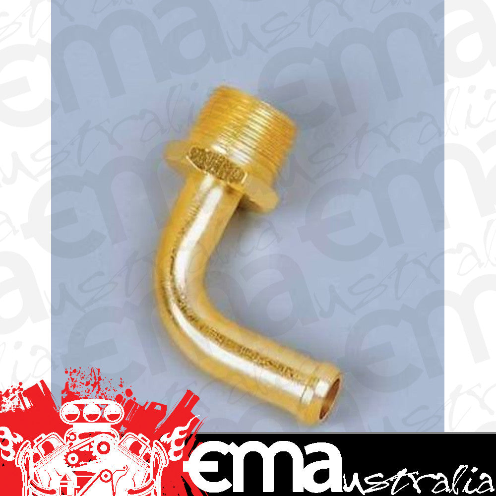 Moroso MO65140 Streamline 90 Deg 3/8" Barb To 3/8" Male Npt Fuel Line Fitting
