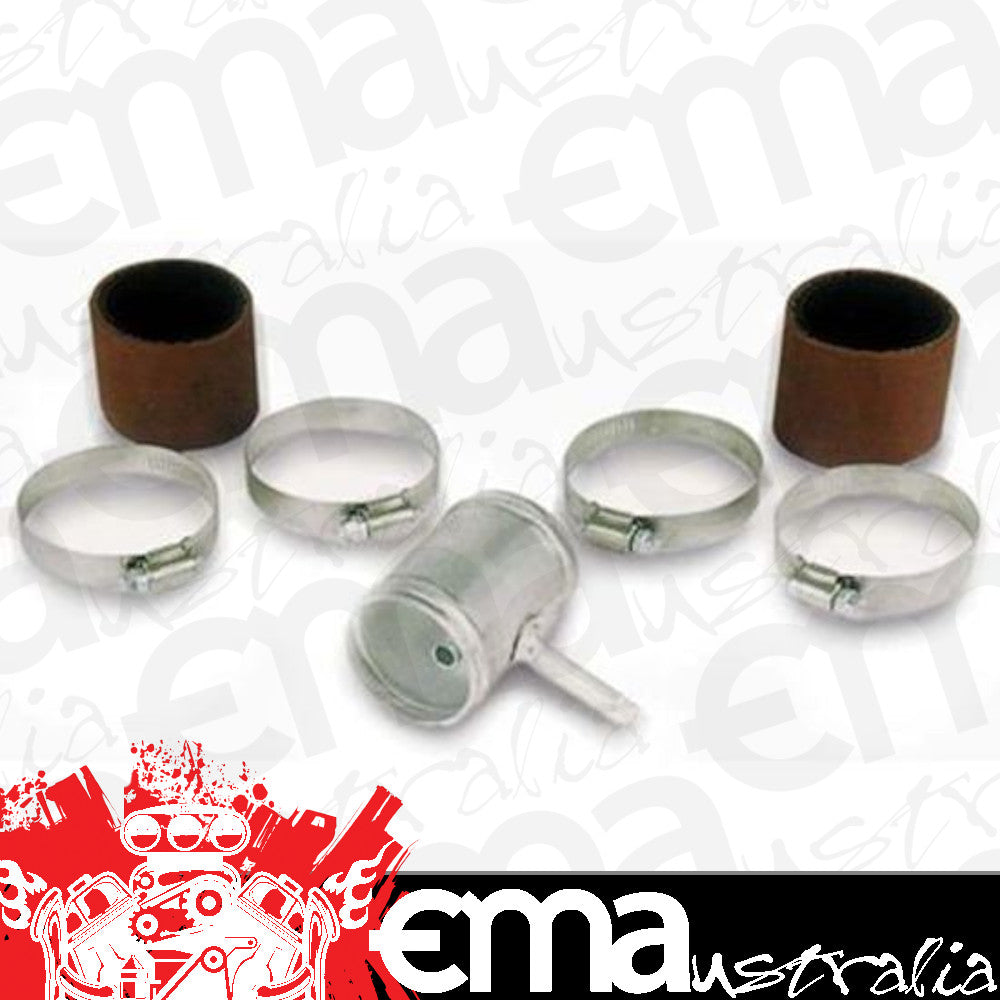 Moroso MO65385 Efi Fuel Return Line Kit; Incl. Two Buna-N Sleeves/Four Stainless Steel Hose Clamps; 3/8 In. Aluminium Fuel Fitting Factory Welded To A