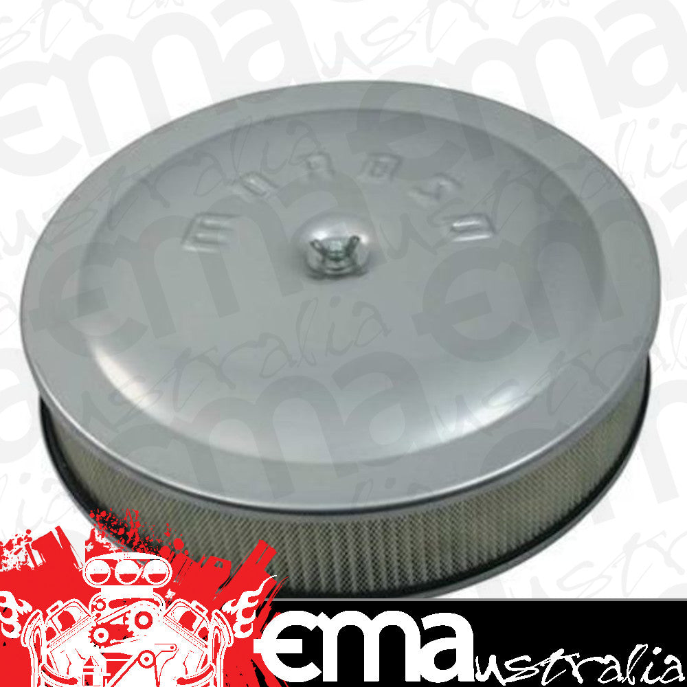 Moroso MO65907 Air Filter Assembly 14 In. Dia. Round Aluminium Clear 3 In. Filter Dropped Base 5 1/8 In. Inlet (each)