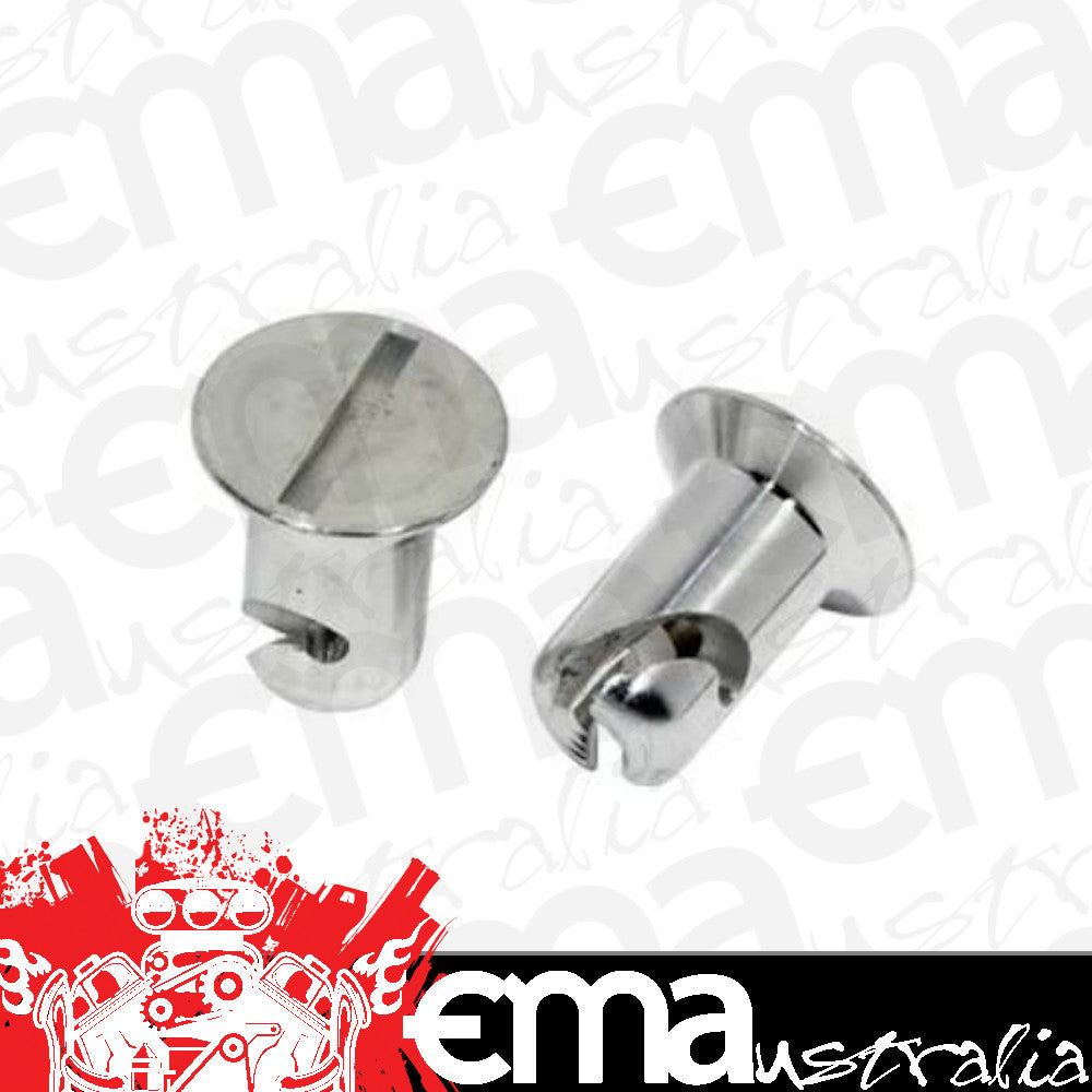 Moroso MO71301 Dzus Fasteners (Aluminium Flush Head Fastener, 7/16" X .500")