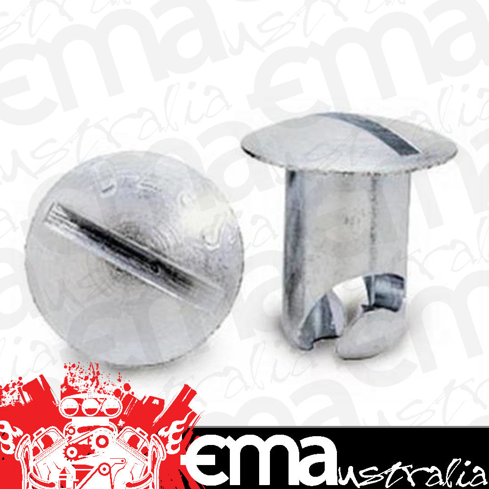 Moroso MO71360 Dzus Fasteners (Steel Oval Head Fastener, 7/16" X .550" Long Body)