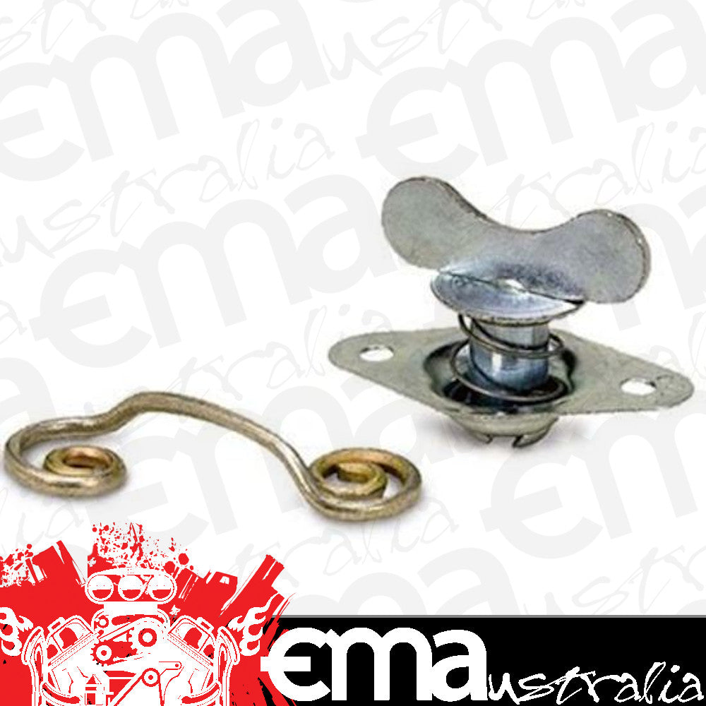 Moroso MO71540 Butterfly Self Ejecting Fasteners; 0.650 In. Long Body; Grip Range 0.348-0.383 In.; 10 Per Pack;