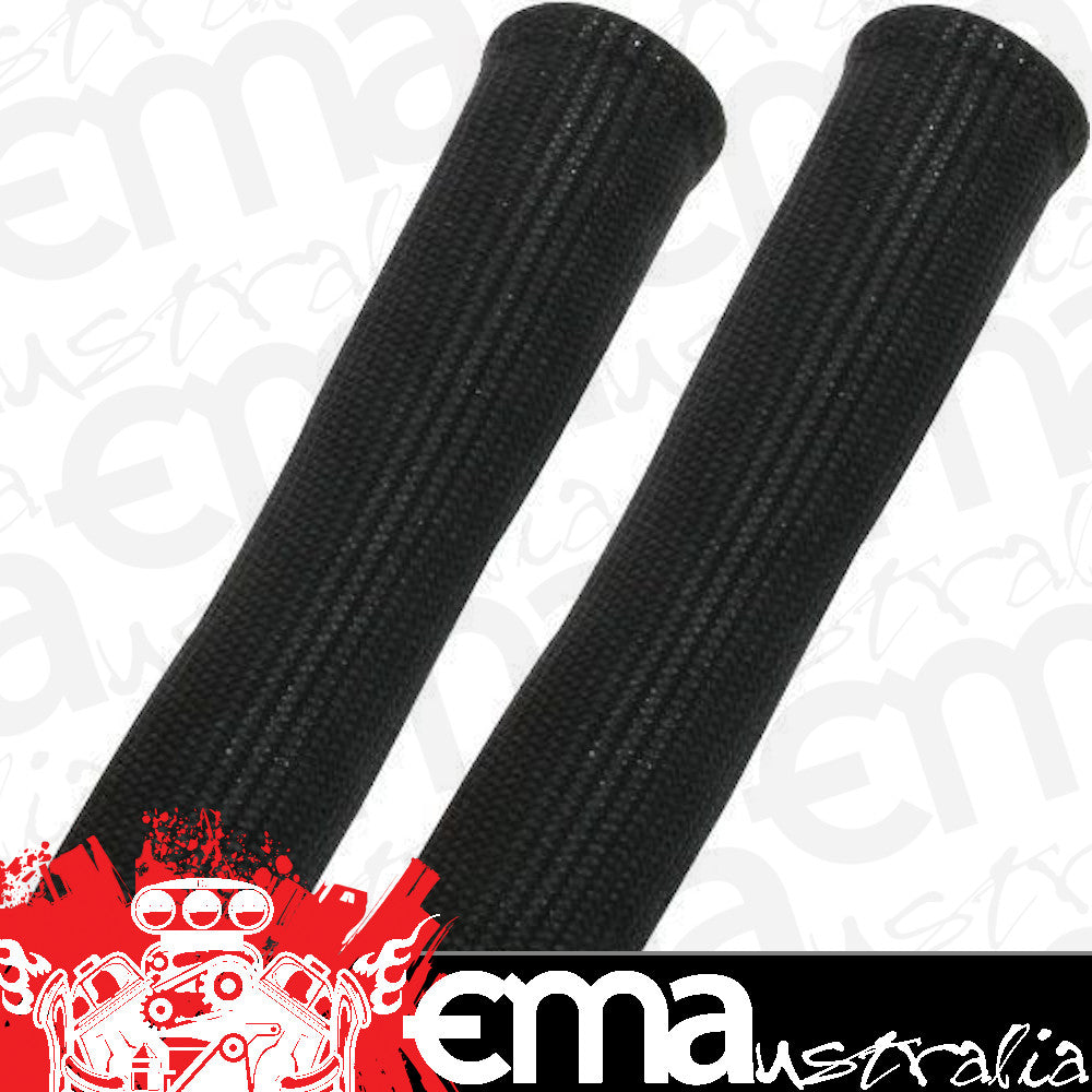 Moroso MO71994 High Temp Spark Plug Boot Protector Sleeves 5.75" Long Black 1 Pr