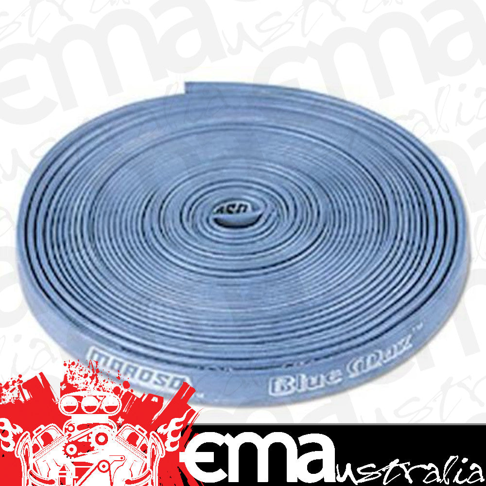 Moroso MO72000 Insulated Wire Sleeve; 7-8 Mm Wire; Silicone Impregnated Woven Fiberglass; 25 Ft. Roll; Blue;