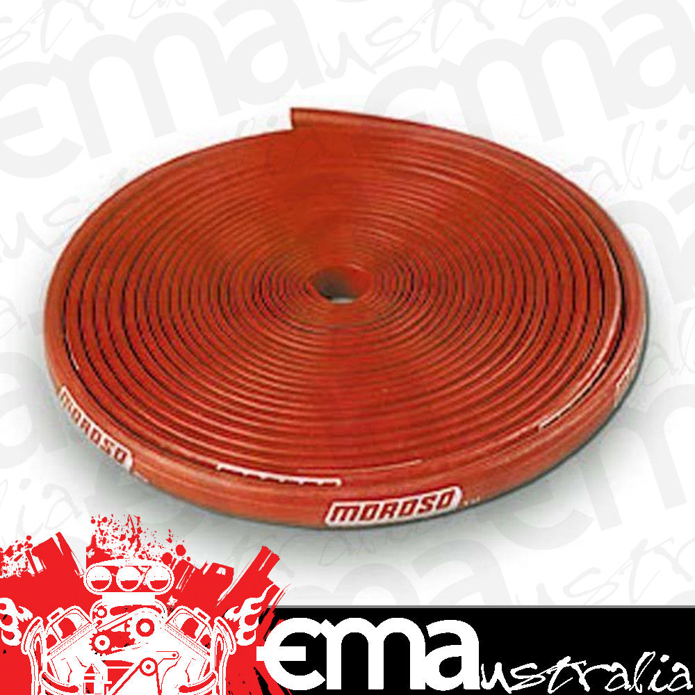 Moroso MO72002 Insulated Spark Plug Wire Sleeve Fits 7-8Mm Wire 25Ft Long Red