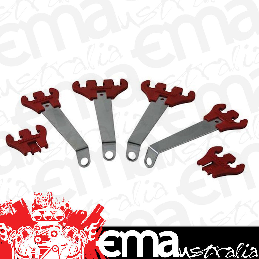 Moroso | MO72151 | Chevy SB Ignition Lead Loom Kit Suit 7 - 9Mm Leads Chrome/Red