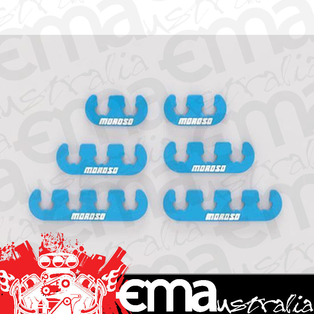 Moroso MO72160 Spark Plug Lead Separators Blue Suit 7 - 9Mm Wires