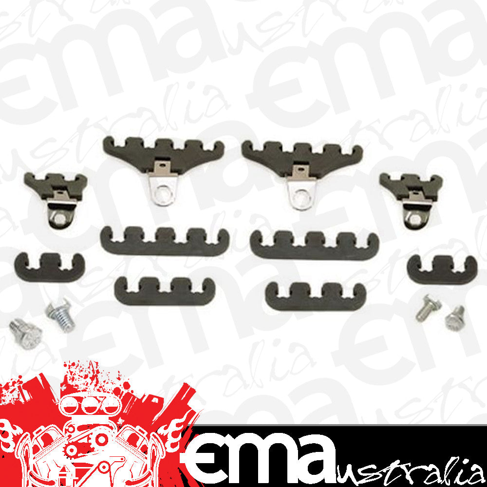 Moroso MO72195 Chev SB Under Header Spark Plug Lead Loom Kit 7-9Mm Leads Black