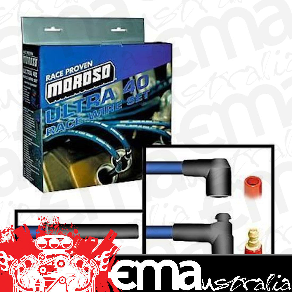 Suit Small Block Chevy with Stock or Tall Valve Covers Assembled: No Ultra-40 LS Series 7Mm Spark Plug Leads Blue 9.75" Long Mo73536 Moroso MO73537