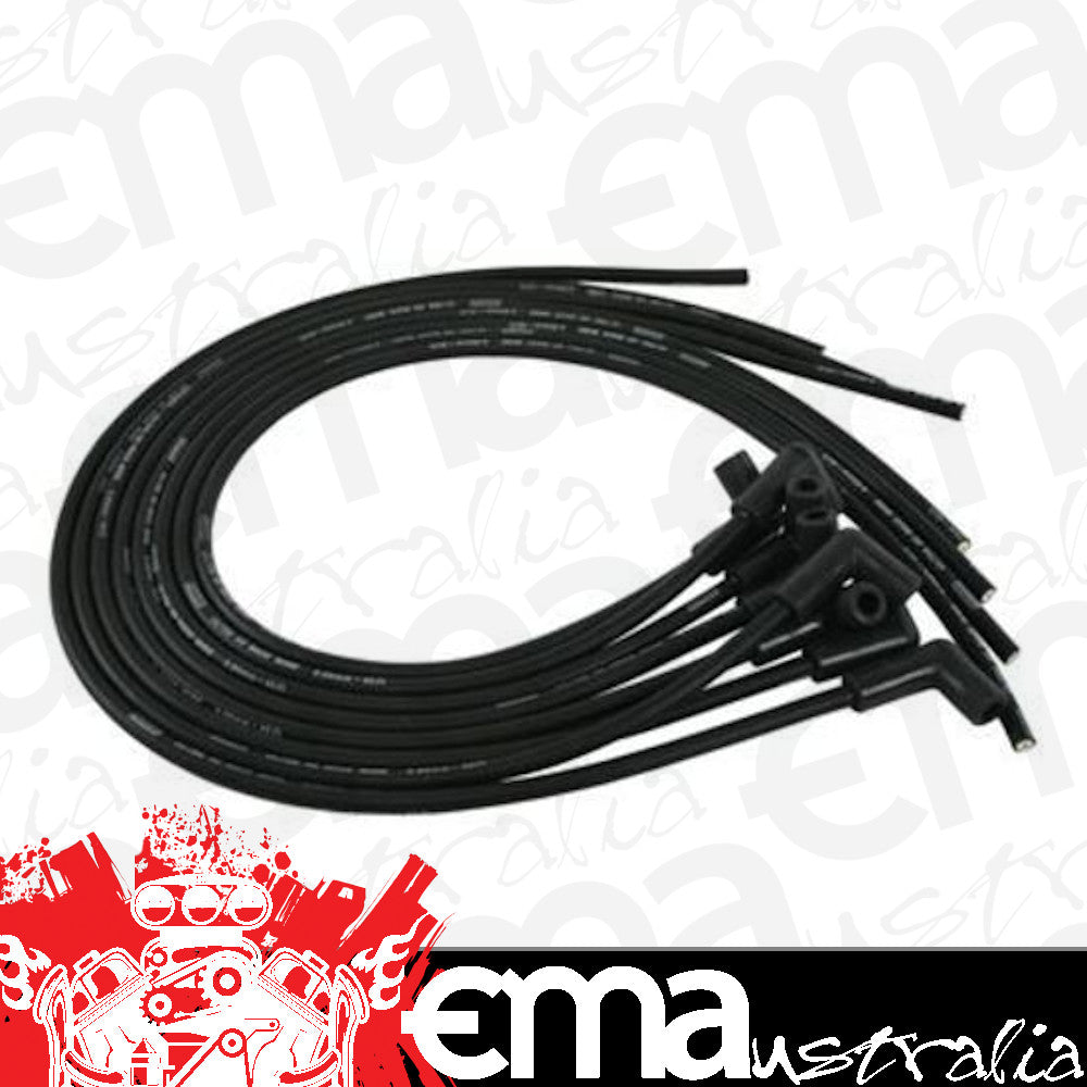 Moroso MO73814 Ultra 40 Race Wire; Universal Wire Set; 90 Deg; Black/Black Boots