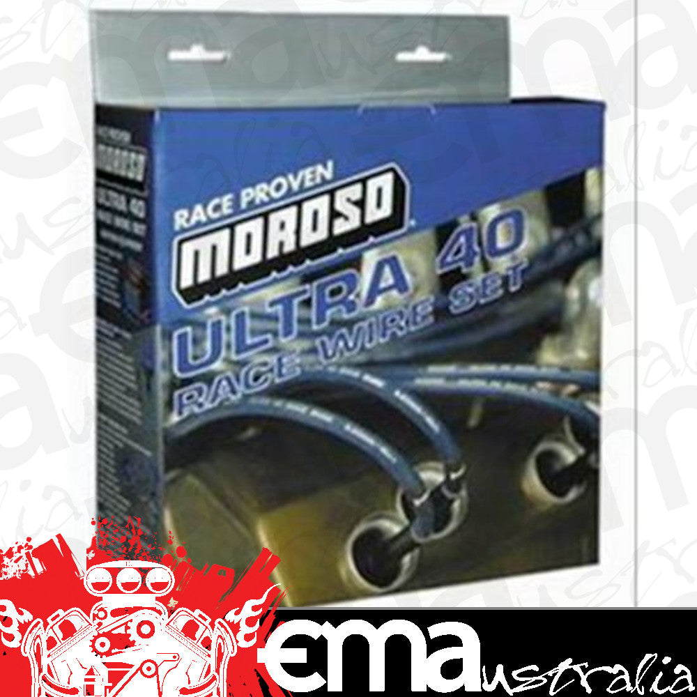 Moroso MO73816 Ultra 40 Race Wire; Universal Wire Set; 135 Deg; Black/Black Boots