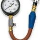 Moroso MO89570 Tyre Pressure Gauge; 0-100 PSI.; 2 5/8 In. Dia. Face; 15.5 In. Hose; Finger Operated Air Bleed Vlv; Swivel Chuck;