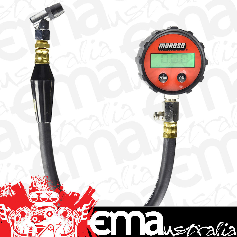 Moroso MO89575 Back-Lit Digital Tyre Pressure Gauge 0-60 PSI